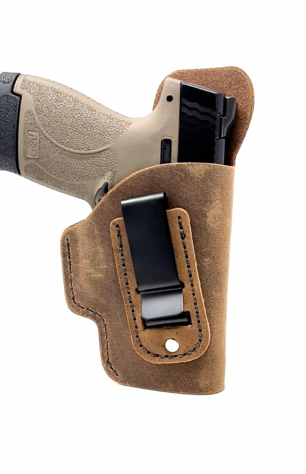 S&W Shield 9/40 IWB Leather Holster - Made in USA - Lifetime Warranty