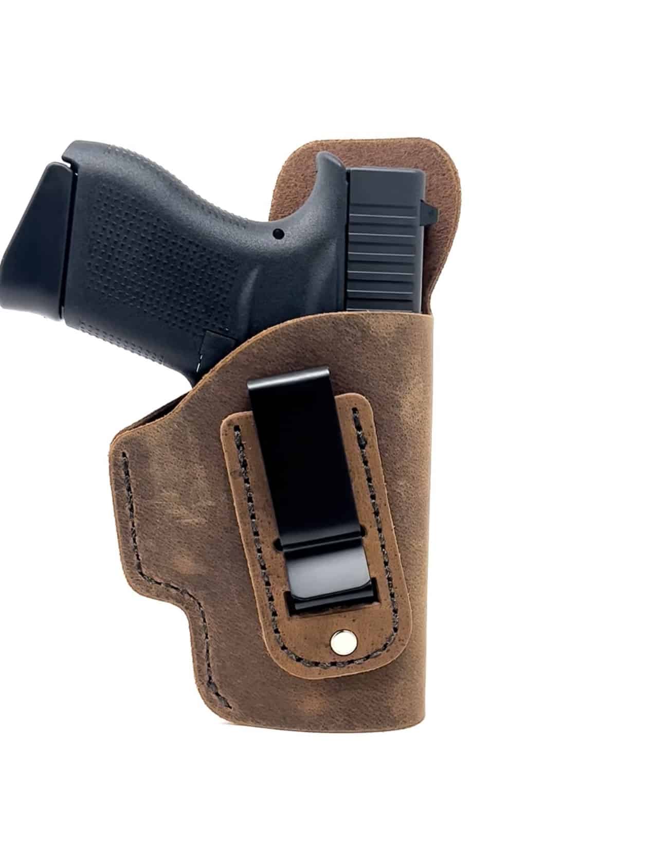 Ruger LCP II Leather RH IWB holster by Steel Hide leather Co. 
