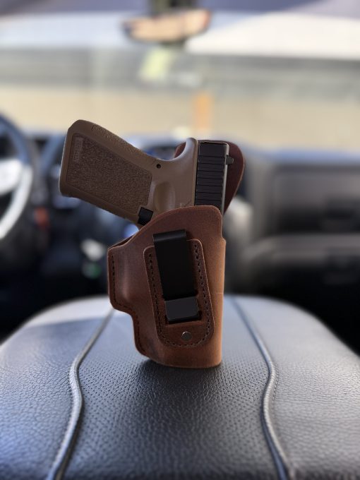 Étui IWB Cuir Pour Glock 17, 22, 31, 37 - Noir - Neuf