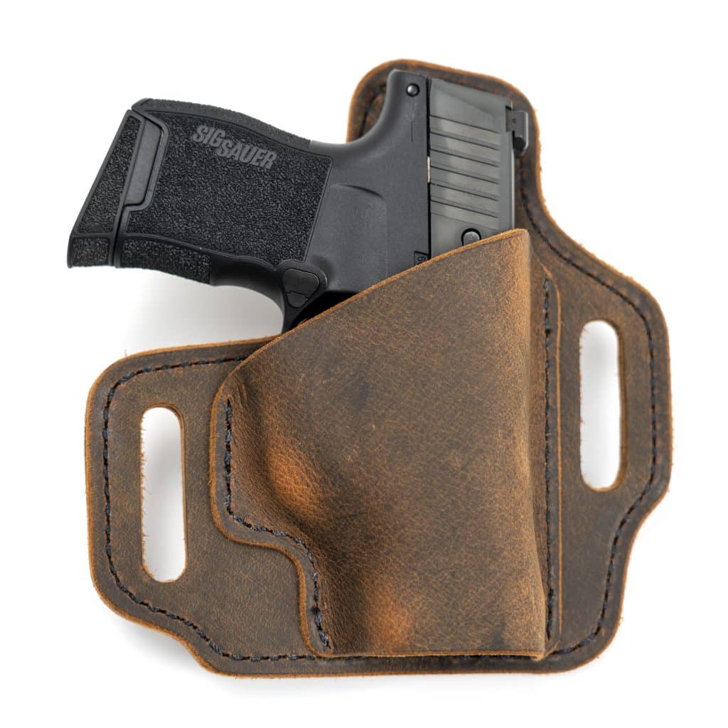 Outside the Waistband Leather Holster - Muddy River Tactical