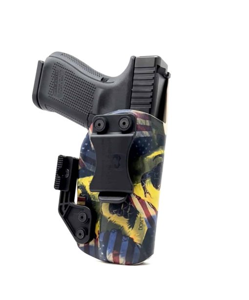 RMR Cut Fits Glock 43 Kydex IWB Hybrid Mini Leather Holster~INTERCHANGEABLE~ 