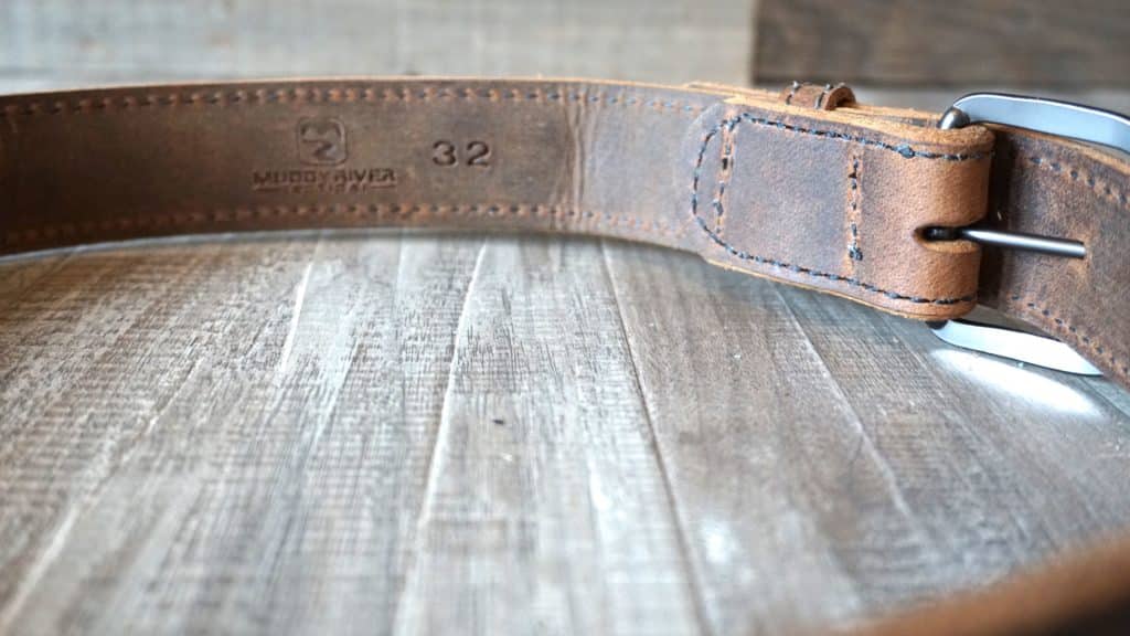 OWB Leather Holster / Gun Belt Package Muddy River Tactical