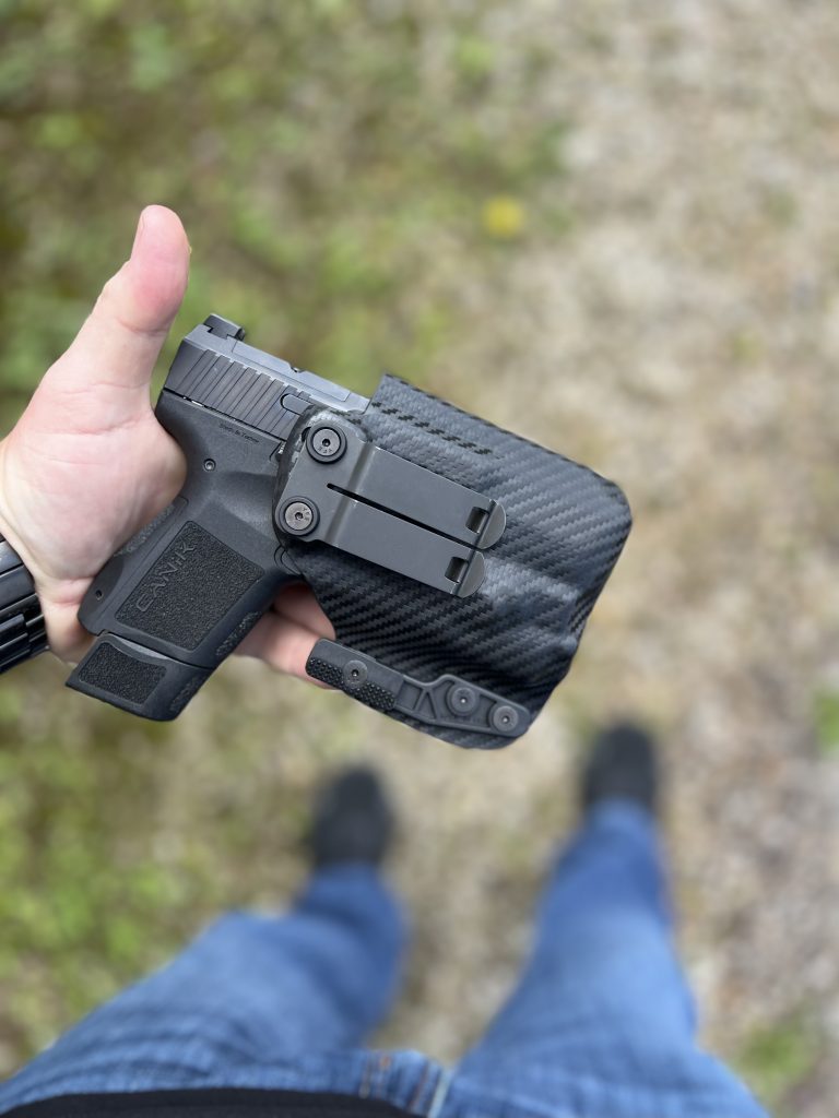Canik Mete MC9 with Olight Valkyrie PLMini 2 Light Holster