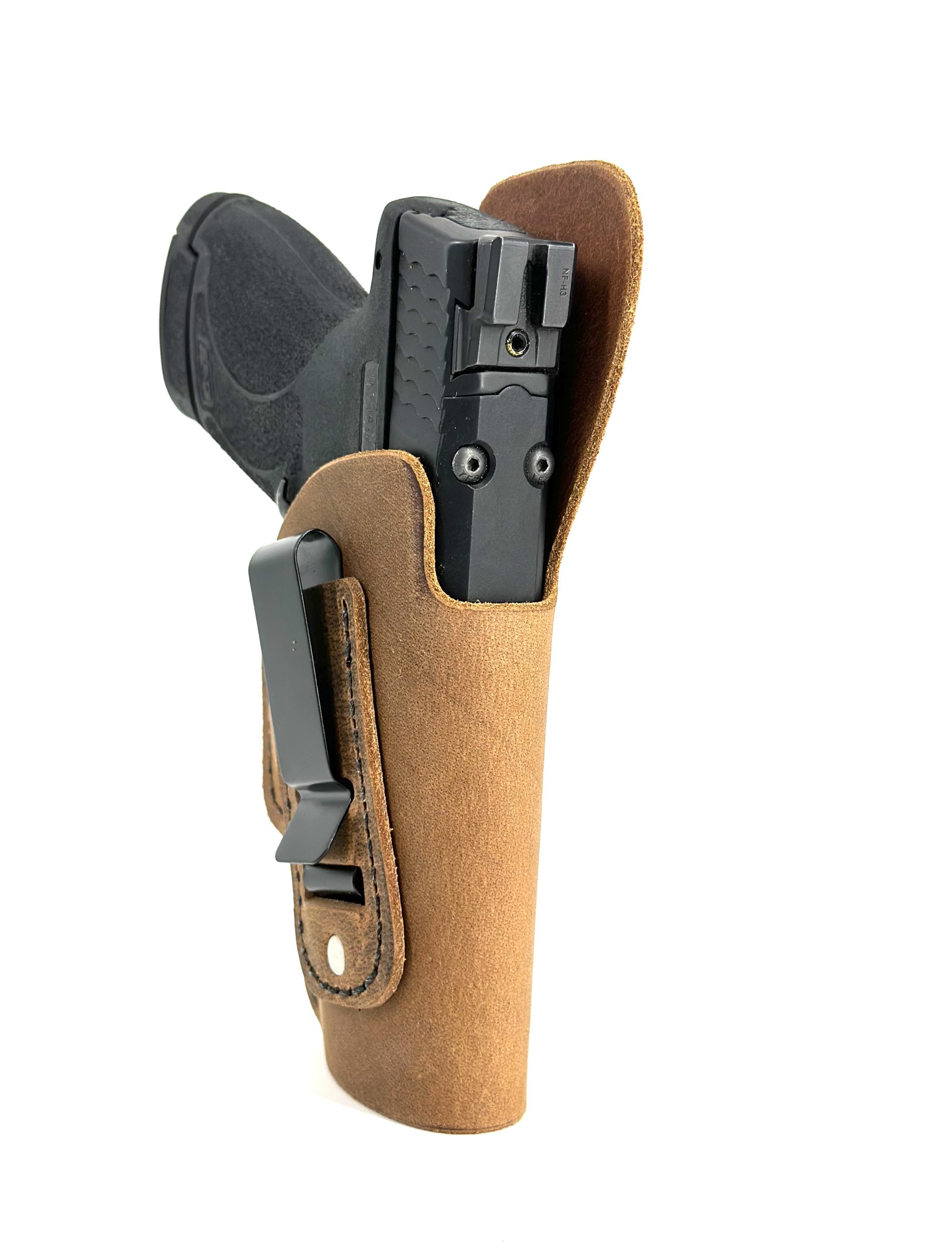 thumbnail image 2 of New Pacifica Leather Survival Series OWB Holster For M&P Shield 9mm/.40 – With Laser Cut & Mag Holder 2 of 6